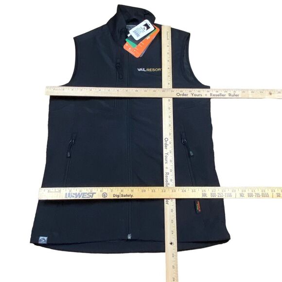 Vest VAIL RESORT Women XS Black  Sleeveless Jacket - Picture 6 of 14